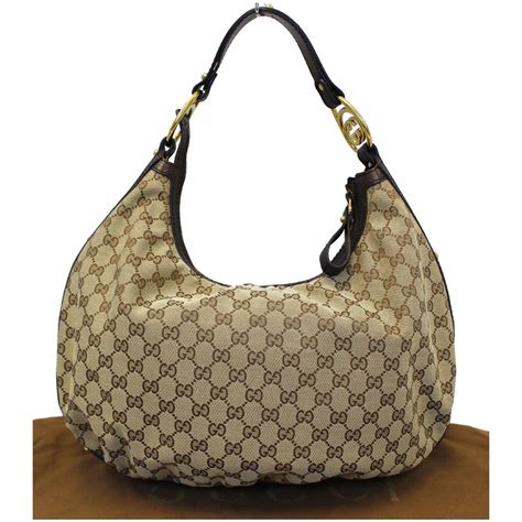 gucci gg canvas hobo|gucci hobo bag with tassels.